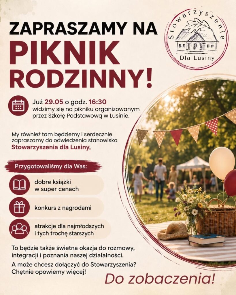 Stowarzyszenie „Dla Lusiny” na Pikniku Rodzinnym